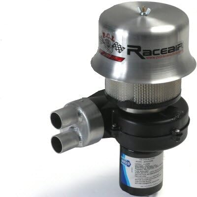 Pci Race Air Heavy Duty 150Cfm Dual Helmet Fresh Air System With Tall Filter And Aluminum Cover