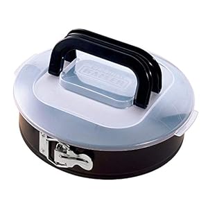 Original Kaiser Inspiration Springform 26 cm rund, Flachboden, mit Deckel, Backform antihaftbeschichtet, Kuchenform…