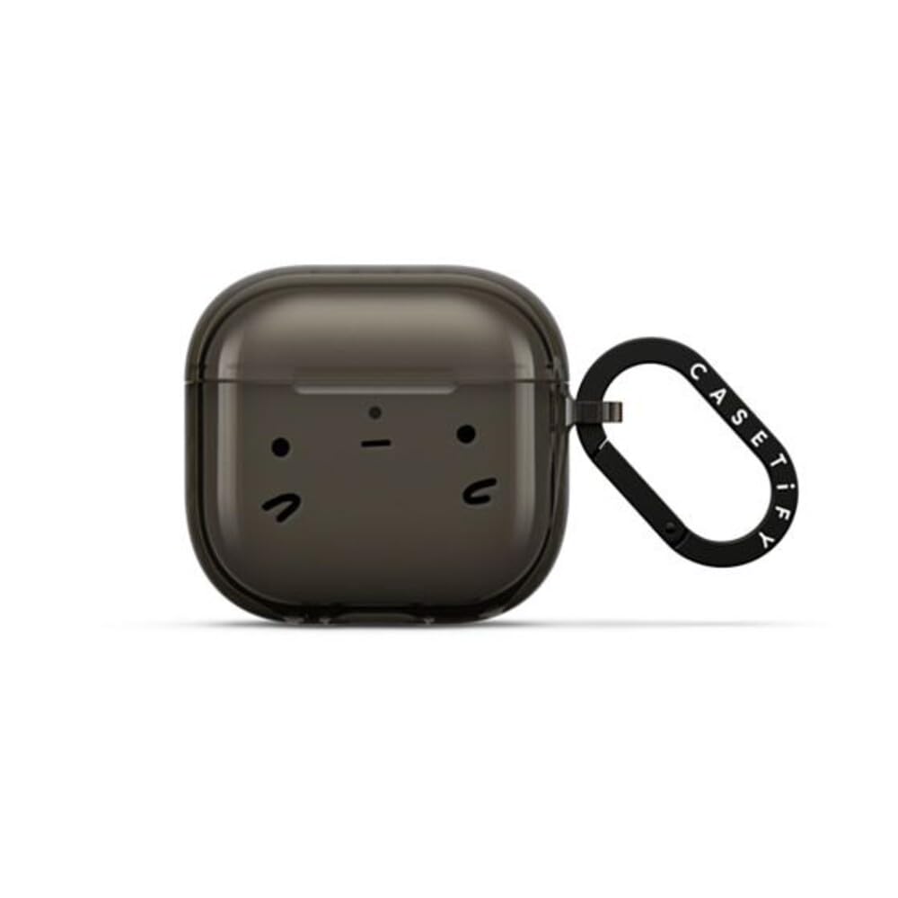 CASETiFY Impact Airpods (4th Gen) Case with Ring - sad Potato face by sad Potato Club - Black