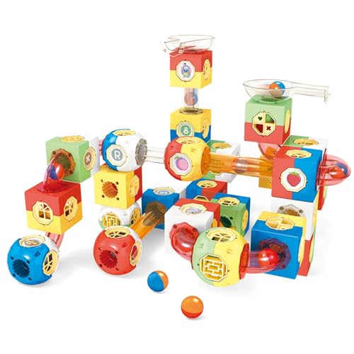 Circuitos de carreras de mármol para niños, juguetes de pista de mármol, juegos de deslizamiento de laberinto, bloques de construcción de mármol, bloques clásicos, juegos de pista de laberinto,