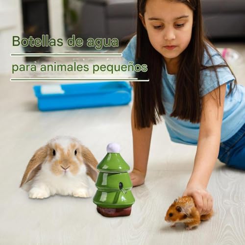 Botella para hámster antifugas al vacío con soporte independiente de 60 ml 7
