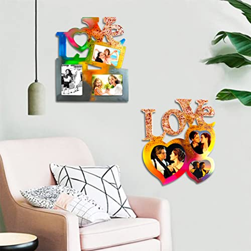 Voyyphixa Stampi Cornici Cuore in Silicone Stampo