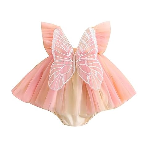 Baby Girl Butterfly Mesh Romper Dress Cover