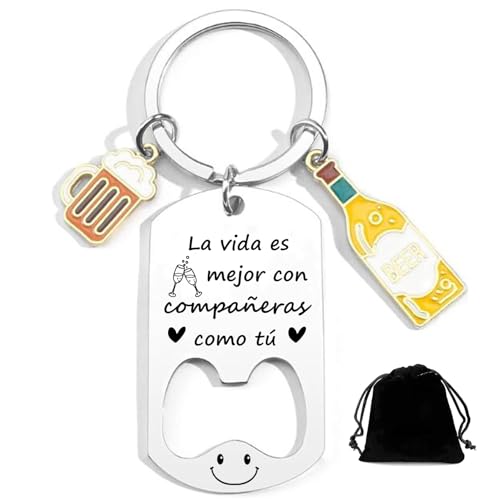 QTQTLP Presentes colegas porta-chaves presentes para amigas presentes de despedida presentes empresa Natal presente companheira trabalho, 3, L
