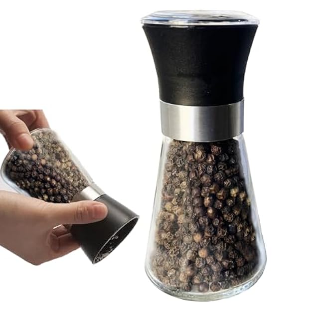 Pepper Grinder Set with 1.8oz/51g (Black Pepper Grinder Set with)