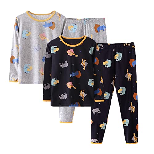 Kids Girls Long Sleeve 𝐏ajamas Cute Cartoon Cat Sl𝐞epwear Kids Toddler Soft 𝐏a𝐣ama Set with Pants Loung𝐞wear 𝐏𝗝s3