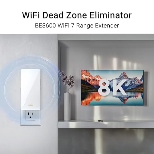 ASUS RP-BE58 BE3600 Dual Band WiFi 7 (802.11be) Range Extender, AiMesh Extender for Seamless mesh WiFi; Works with Any WiFi Router by ASUS - Image 9