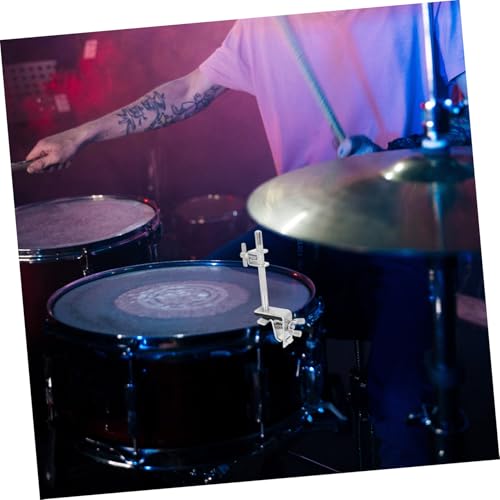 Clamp fijo para cowbell, soporte para batería, montaje en tubo, accesorios de percusión miniatura 4