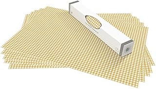 The Master Herbalist UNSCENTED & WIPE CLEAN Drawer Liners in a BARLEY GINGHAM Design - Perfect for Kitchen Drawers, Shelves, Cupboards & Cabinets