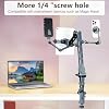 Brazo mágico resistente, soporte aéreo de escritorio, capacidad de peso de 5 kg | Cuello de ganso de aleación de aluminio con rotación de 360° para cámara, ajuste flexible, compatible con soportes para teléfono/iPad, disparo vertical de escritorio 6