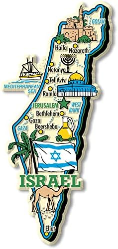 Classic Magnet Israel Jumbo Country Map Magnet Collectible Souvenir Gift Made in USA