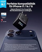 Anker Smart Ladegerät, Anker Nano 45W USB C Ladegerät mit Display und intelligenter Erkennung, integriertem Schonmodus, kompaktes GaN Schnellladegerät für iPhone 17/16/15 Serie, iPad, MacBook – Ansicht 2