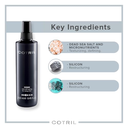 Image of COTRIL Ocean - Sea Salt Spray for Wavy Hair 250ml, Imported, The Product of Italy