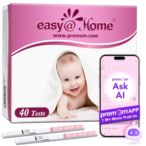 Easy@Home 40 x Test di Gravidanza Precoce: Ultra Sensibile Test Gravidanza 10mIU/ml