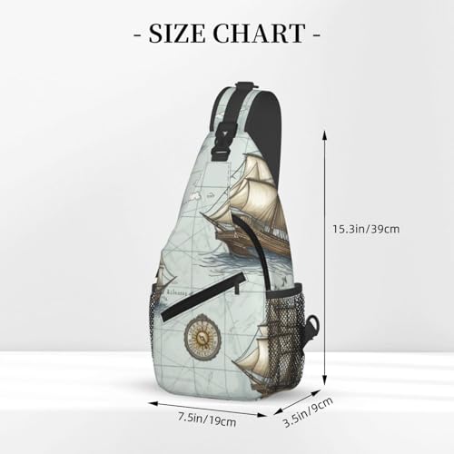 Bolso Sling para Hombre y Mujer en Negro miniatura 2