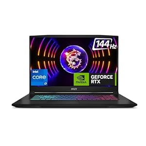 MSI Katana 17, Intel 13th Gen. i7-13620H, 44CM FHD 144Hz Gaming Laptop (8GBx2/1TB NVMe SSD/Windows 11 Home/Nvidia GeForce RTX4050, 6GB GDDR6/Black/2.6Kg), B13VEK-254IN