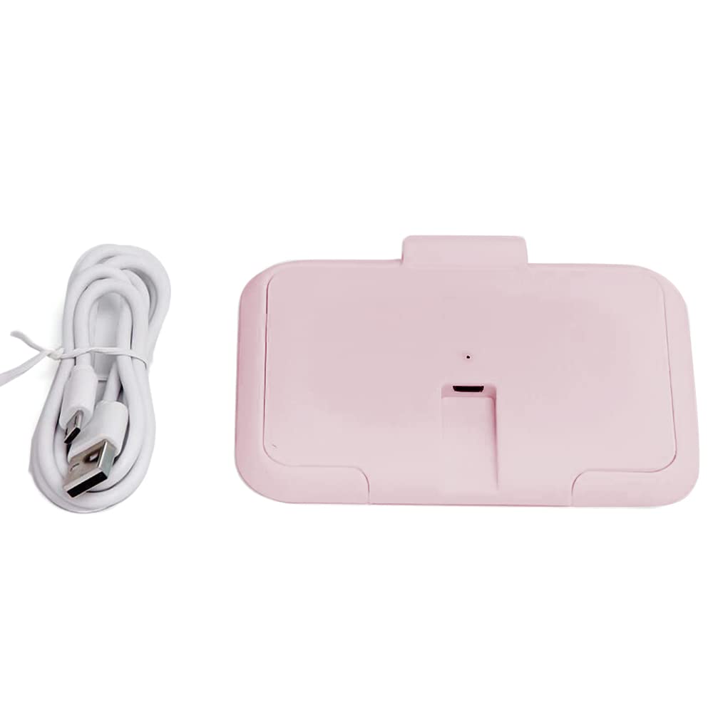 HUIOP toallitas Calientes,Calentador de toallitas húmedas portátil para bebés Calentador de toallitas húmedas para bebés Calentador Alimentado por USB Viajar