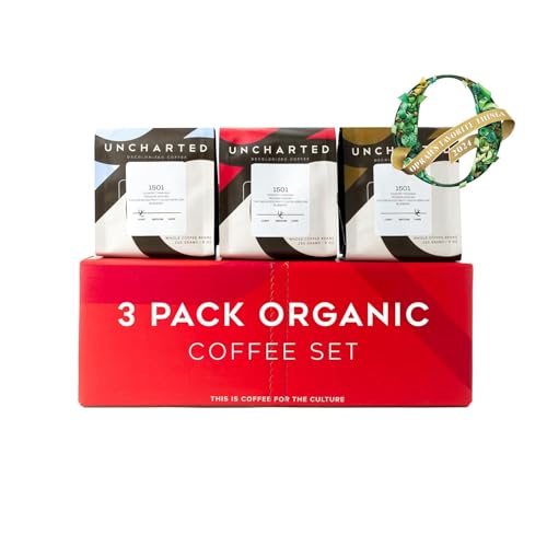 Café Orgánico en Grano 3 Pack 9 oz Uncharted Coffee miniatura 1
