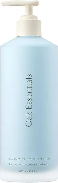 Oak Essentials Luminous Body Lotion | Hydrating Blue Tansy Body Lotion with Rose Oil, Turmeric, Shea Butter and Coconut Oil, 10.1 Fl Oz
