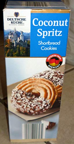 Deutsche Kuche Coconut Spritz Shortbread Cookies 10.6 oz