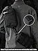VIPERADE VAB3 2-Pack Tactical Molle D-Ring, Molle Belt Clip Key Buckle, Tactical Nylon Webbing Buckle for Molle Bags, Webbing Attachment Strap, Backpack Accessories (Black)