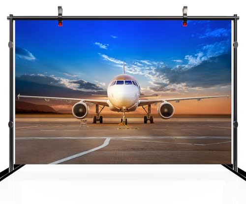 CHNYWORK 9x6ft Airplane Photography Backdrop - image 3