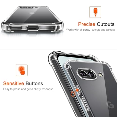 Image of Compatible for [ Google Pixel 9A ] Bumper Back Case Cover for [ Google Pixel 9A ] - Transparent