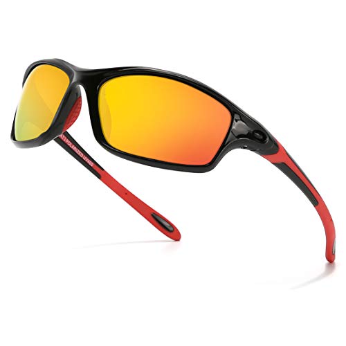 modesoda Polarized Sports Sunglasses for Men Women Cycling Sun Glass TR90 Frame