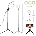 Produktbild 15,2 cm Selfie-Ringlicht mit Stativ-Ständer und Handy-Halterung für Live-Stream-Makeup, Mini-LED-Kamera-Ringlicht, Tischlampe, Fülllicht YouTube, Video, Fotografie, Aufnahmen, Vlog, USB-Stecker
