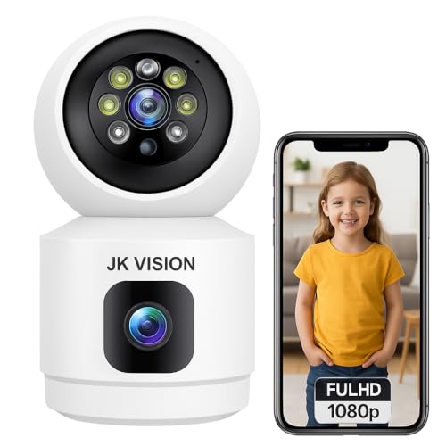 Image of JK VISION V380 Pro 4G SIM Card Camera | 3MP 4K Dual Lens Indoor PTZ WiFi CCTV | AI Human Tracking, Two-Way Audio, Baby & Pet Monitor, Night Vision, Dual-Screen Smart Home Security Camera