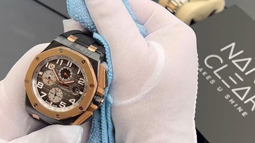 Nano Clear Watch Cleaner & Repair 2 Oz. Solution, Gold, White, Black, Gold, White, Modern