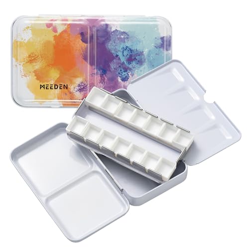 MEEDEN Empty Watercolor Paint Palette: Travel...