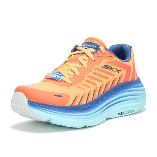 Skechers Men's MAX Cushioning Endeavour-Centripetal Sneaker, Zapatillas Hombre, Naranja, 45 EU
