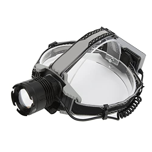 Linterna frontal XHP70 recargable de aluminio con zoom óptico y pantalla digital 4