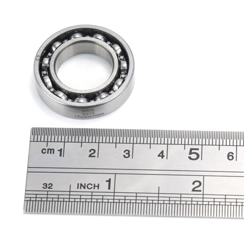 XiKe 2 Stück 6903 C3 Kugellager 17x30x7mm - Offene, Lagerstahl, Ultradünn, Ideal für 3D-Drucker, Modellbau, Schrittmotor, Fahrrad usw.
