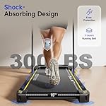 Foldable Treadmill with Incline, Walking Pad with Handle Bar 3 Level Incline, Portable Folding Treadmills for Home/Office 300 Lbs Capacity, Quiet Desk Treadmill with Remote Control & APP - Image 5