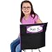 Really Good Stuff - Store More Black Grouping Chair Pockets - Set of 24 - Black & Color Accents - Pocket Chair Organizer Keeps Students Organized and Classrooms Neat
