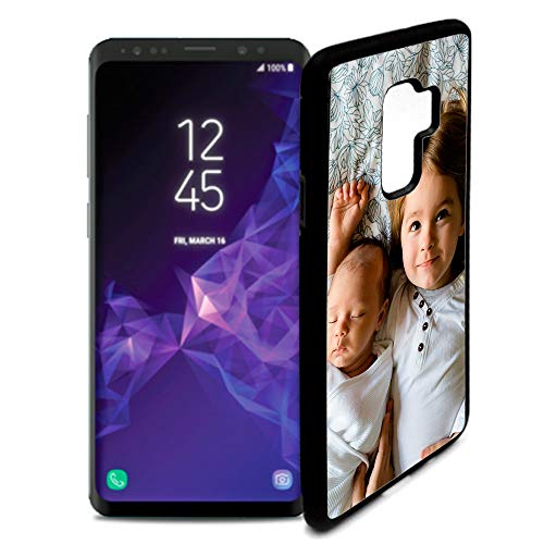 Fundas de móvil Samsung S9 Plus Personalizadas con Fotos y Texto | Fundas Negras con los Laterales Flexibles para el Samsung Galaxy S9 Plus