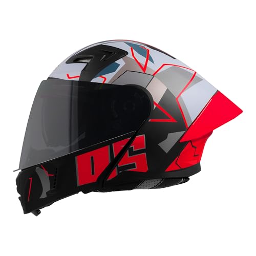 Image of Steelbird SBA-20 05 ISI Certified Flip-Up Graphic Helmet for Men with Inner Chrome Sun Shield