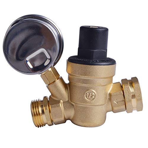 Hydro Master 0571310 Water Pressure Regulator, Lead Free Brass Valve
