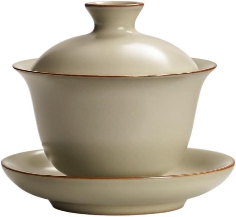 Tea Cup Chinese Porcelain Bowl Naturally Glazed In Kiln Under High