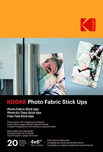 Kodak Photo Fabric Stick Ups - 10X15Cm - 20 Fogli