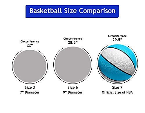 Botabee Official Size Pool Basketball | Perfect Water Basketball For Swimming Pool Basketball Hoops & Pool Games | Regulation Size 7, Waterproof Basketball (Size 7, 9.4" Diameter) #TOP3