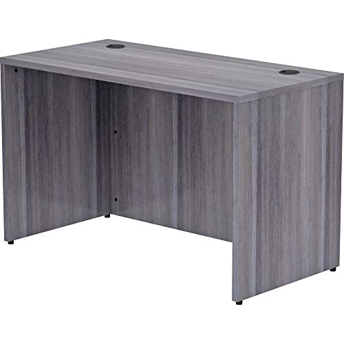 Lorell, LLR69549, Weathered Charcoal Laminate Desking Desk Shell, 1 Each