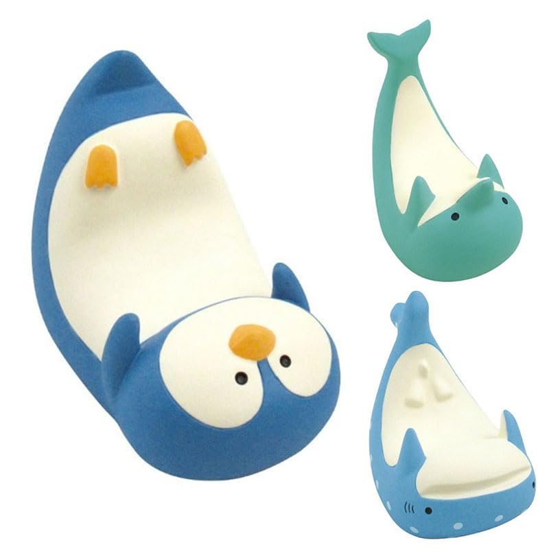 Cyrank Small Phone Stand, Cute Shark Shape Small Desk Cellphone Stand Phone Holder for Desk Mount for Cellphone Tablets Cute Home Decor - Image 2