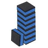 QUARKZMAN 8 Stück Anti-Vibrationspads für Waschmaschine, 2'' x 2'' x 7/8'' Vibrationsdämpfungspads Schalldämmung Gerippte Gummimatten mit EVA-Zentrum Vibrationsisolationspads, Schwarz/Blau
