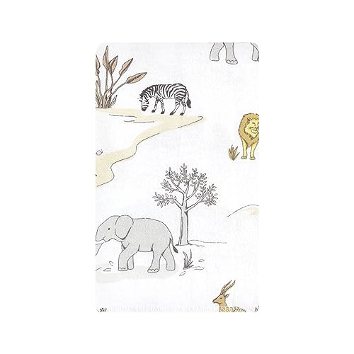 Image of Hudson Baby Unisex Baby Cotton Flannel Burp Cloths 10-Pack, Neutral Safari World, One Size