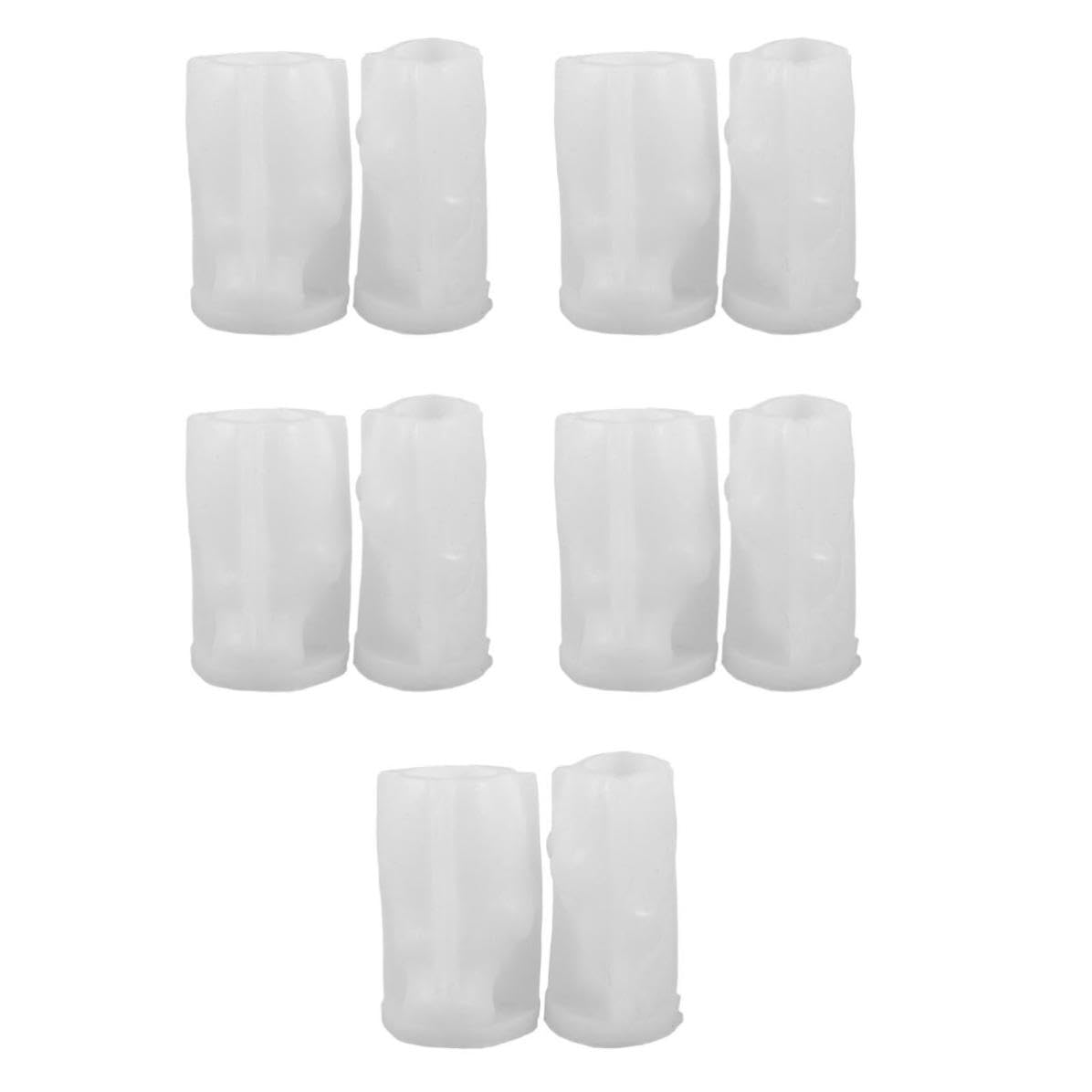 10 Pièces Moule à Bonhomme de Neige de Noël en Silicone,