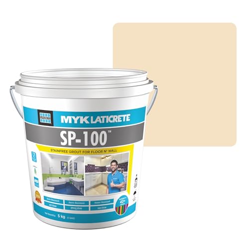 Image of MYK LATICRETE SP-100 Premium Epoxy Grout (3-Silk, 5KG)-Stain & Germ Resistant & Water-Resistant-Food Grade CFTRI Certified Epoxy-Grout-Home, Kitchen & Bathroom-Floor & Wall Tile Joints
