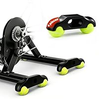 4 Stück Rocker Plate Feet, Tennisballfüße Kompatibel mit Wahoo Kickr Core 2, Zubehör für Fahrrad Rollentrainer mit 8 Tennisbällen, Stabil, stoßdämpfend, Steigern Sie Ihr Indoor Cycling Erlebnis